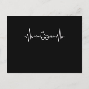 Carte Postale Patinage en ligne Heartbeat Rollerblading Roller S