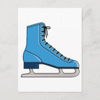 Patinage sur glace bleu
