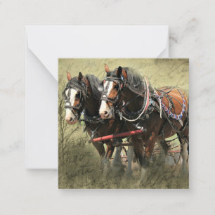 Carte postale Patiné vintage Clydesdale