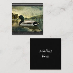Carte postale Patinée vintage Mallard Duck