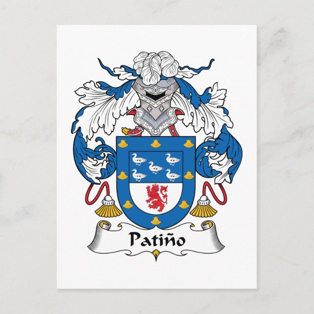 Carte Postale Patino Famille Crest (Devant)