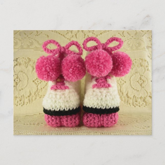 Carte Postale Patins à roulettes Baby Booties (Devant)
