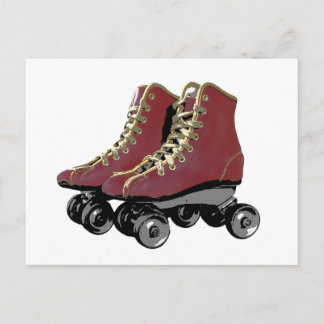 Carte Postale Patins de rouleau