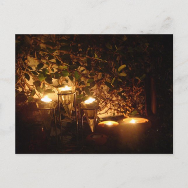 Carte Postale Patio aux chandelles (Devant)