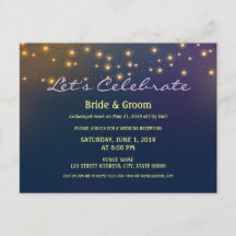 Patio Lights Réception de mariage Eloped