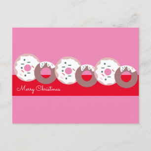 Carte Postale Pâtisserie Sprinkles Donuts de Noël Joyeux Noël