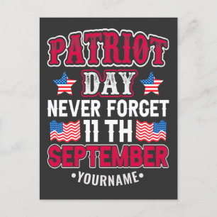 Carte Postale Patriot Day Never Forget 9 11