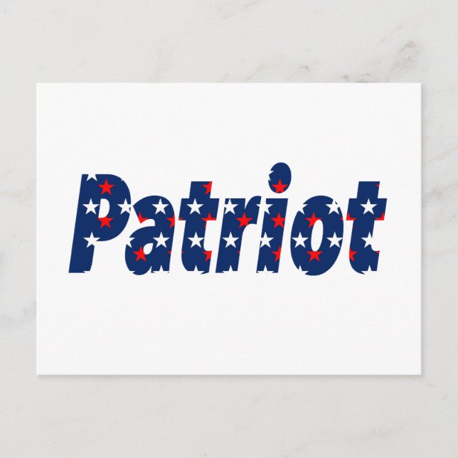 Carte Postale Patriote (Devant)