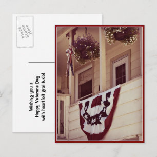 Carte postale patriotique américaine pour la fête 