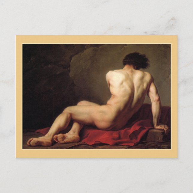 Carte Postale Patroclus par Jacques Louis David (Devant)