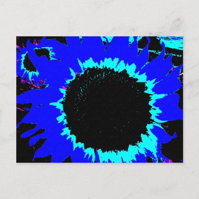 Carte postale Patsy et Mandy Blue Sunflower (Devant)