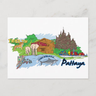 Carte Postale Pattaya Thaïlande Ville célèbre