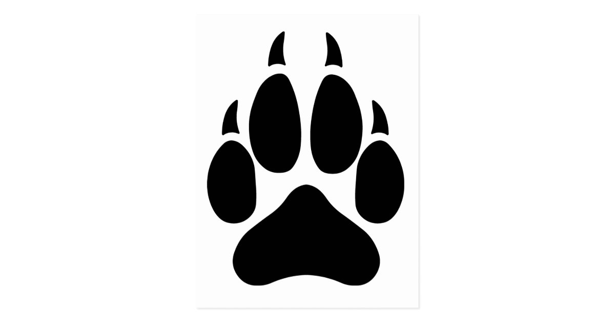 Carte Postale Patte De Loup Zazzle Fr Carte Postale Patte De Loup Zazzle Fr