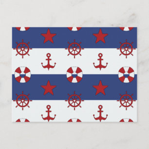 Carte Postale Patteries Nautical Stars and Stripes