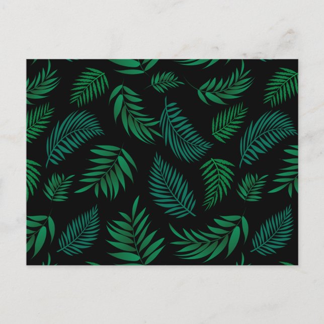 Carte Postale Pattern Tropical Leaves (Devant)