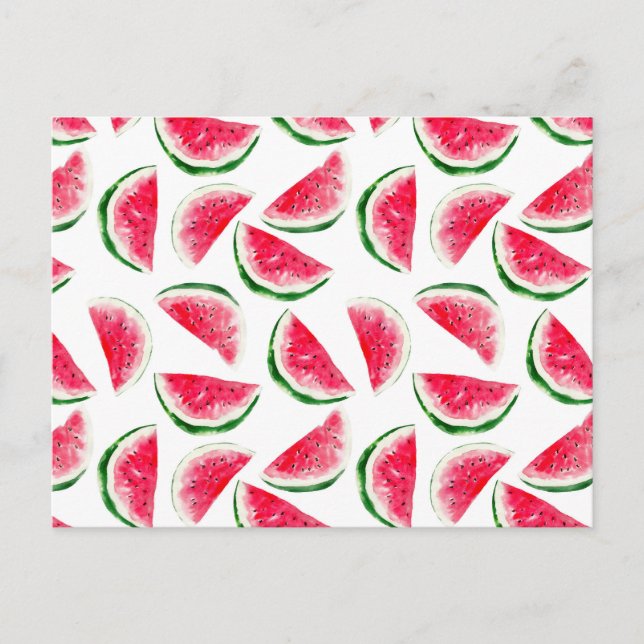 Carte Postale Patters de Cute Pineapple et Watermelon (Devant)
