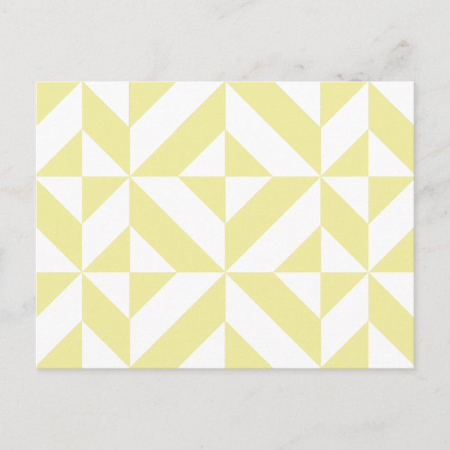 Carte Postale Patters de Pale Yellow (Devant)
