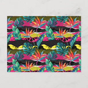 Carte Postale Patters de texture tropicale