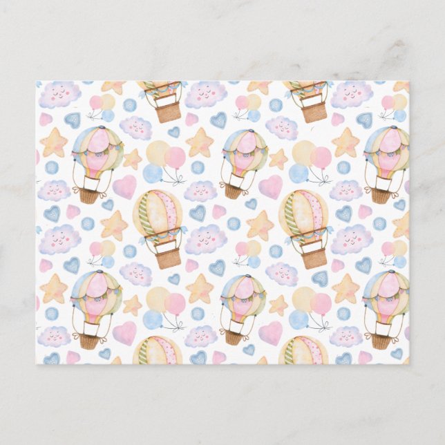 Carte Postale Patters de Whimsical Watercolor (Devant)