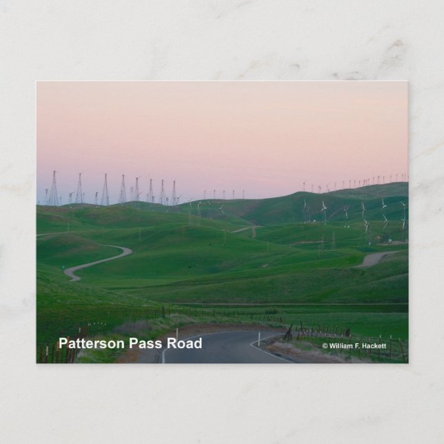 Carte Postale Patterson Pass Road Produits de Californie (Devant)