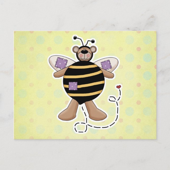Carte Postale Pattes pourpres Ours Bumble (Devant)