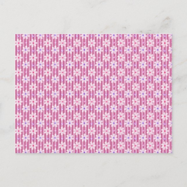 Carte Postale Patty rose Floral Pattern (Devant)