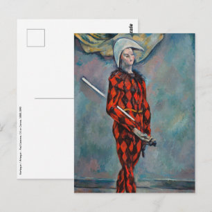 Carte Postale Paul Cezanne - Arlequin