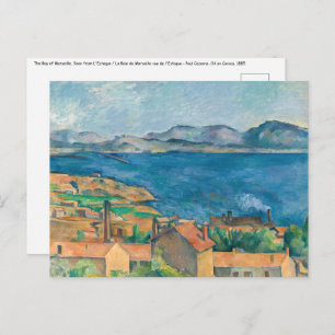 Carte Postale Paul Cezanne - Baie de Marseille, vue d'Estaque