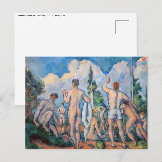 Carte Postale Paul Cezanne - Bathers (Devant / Derrière)