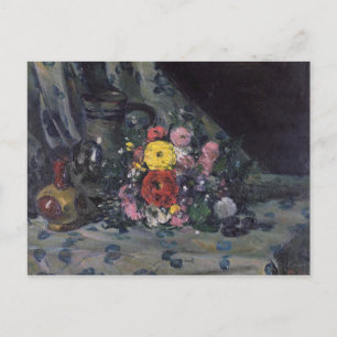 Carte Postale Paul Cezanne   Bouquet de Dahlias jaunes, c.1873