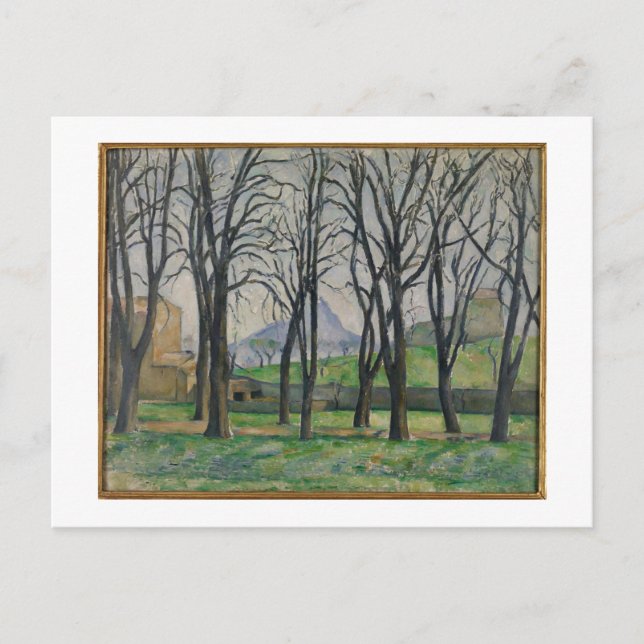 Carte Postale Paul Cezanne | Châtaigniers à Jas de Bouffan, c (Devant)