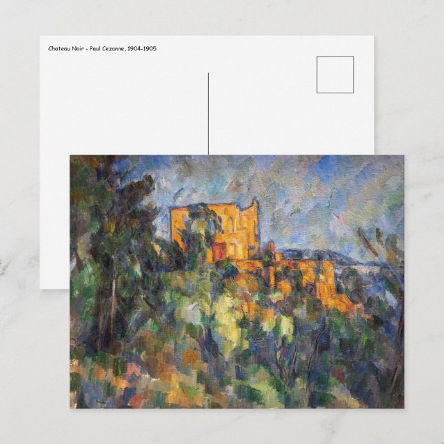 Carte Postale Paul Cezanne - Château Noir (Devant / Derrière)