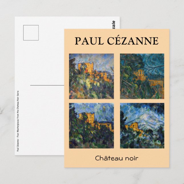 Carte Postale Paul Cezanne - Château Noir Sélection de chefs-d'o (Devant / Derrière)