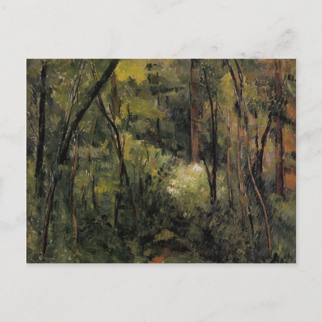 Carte Postale Paul Cezanne - Dans les bois (Devant)