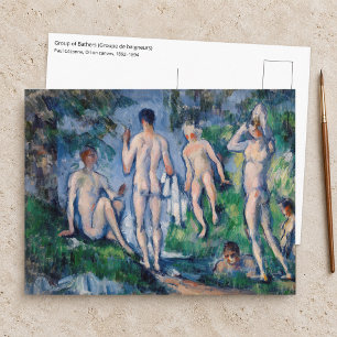 Carte Postale Paul Cezanne - Groupe de baigneurs