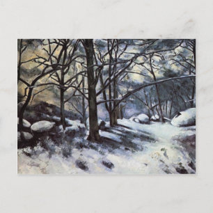 Carte Postale Paul Cezanne - La neige fondante. Fontainbleau
