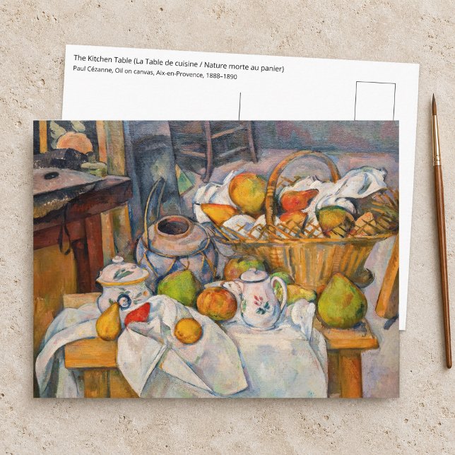 Carte Postale Paul Cezanne - La table de cuisine (Créateur téléchargé)