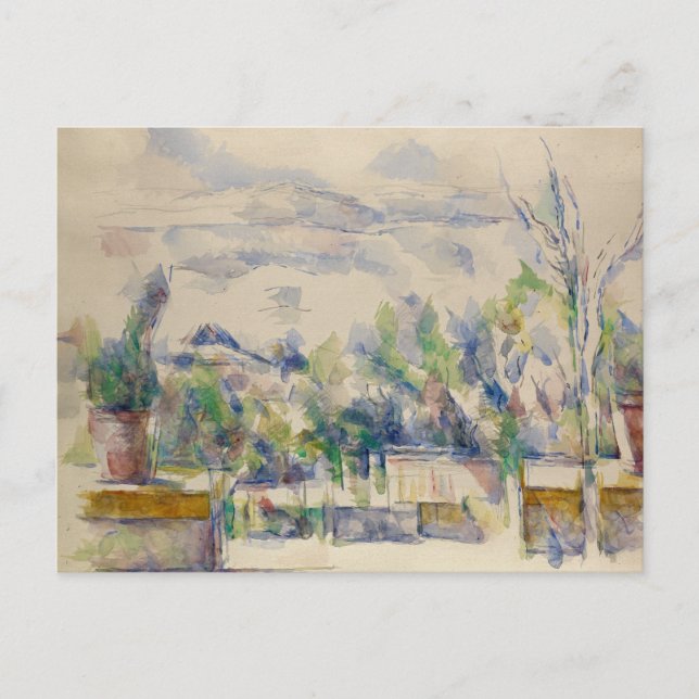 Carte Postale Paul Cezanne - La Terrasse au Jardin (Devant)