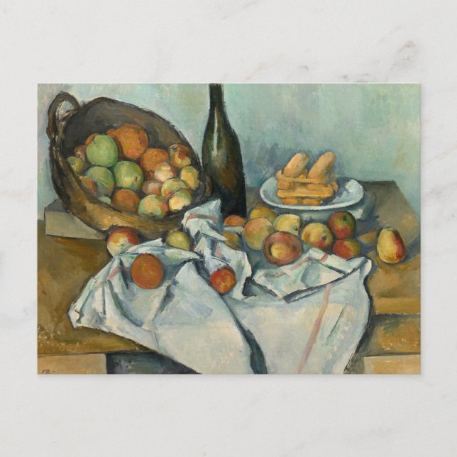 Carte Postale Paul Cezanne - Le panier des pommes (Devant)