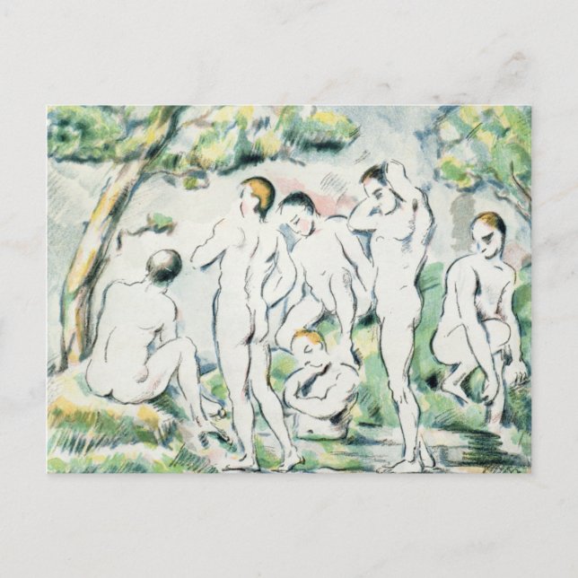 Carte Postale Paul Cezanne | Les Baignoires, Petite assiette (Devant)
