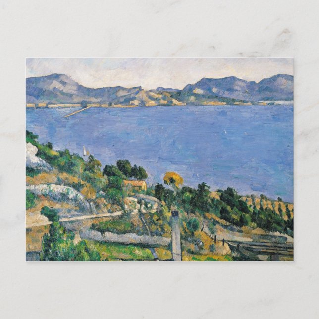 Carte Postale Paul Cezanne | L'Estaque, Vue sur la baie de Marse (Devant)