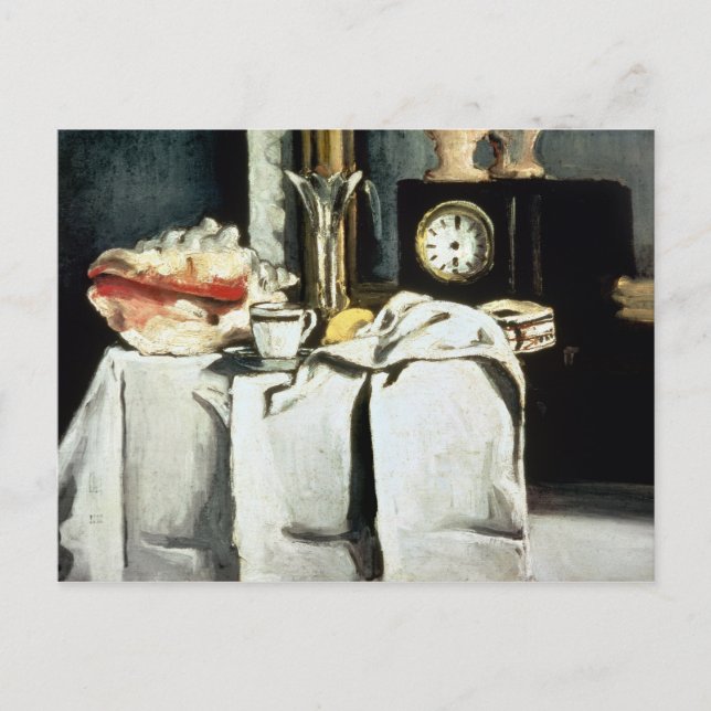 Carte Postale Paul Cezanne | L'horloge en marbre noir, vers 1870 (Devant)