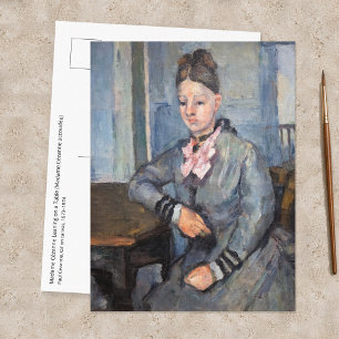 Carte Postale Paul Cezanne - Madame Cezanne appuyée sur une tabl