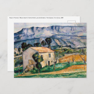 Carte Postale Paul Cezanne - Maison en Provence