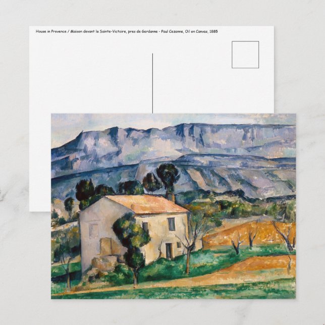Carte Postale Paul Cezanne - Maison en Provence (Devant / Derrière)