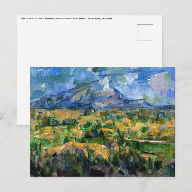 Carte Postale Paul Cezanne - Mont Sainte-Victoire (Devant / Derrière)