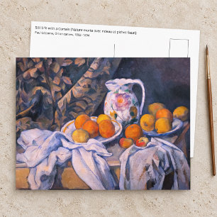 Carte Postale Paul Cezanne - Nature morte avec un rideau