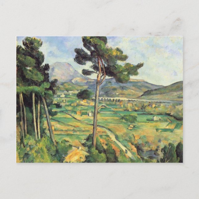 Carte Postale Paul Cezanne - Paysage avec viaduc (Devant)