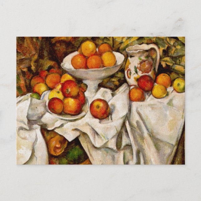 Carte Postale Paul Cezanne Pommes Oranges Impressionnisme (Devant)