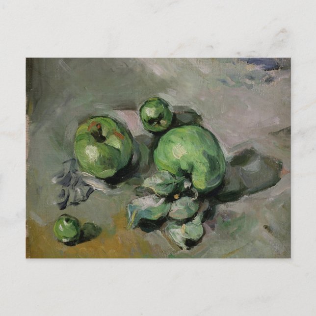 Carte Postale Paul Cezanne | Pommes vertes, c.1872-73 (Devant)